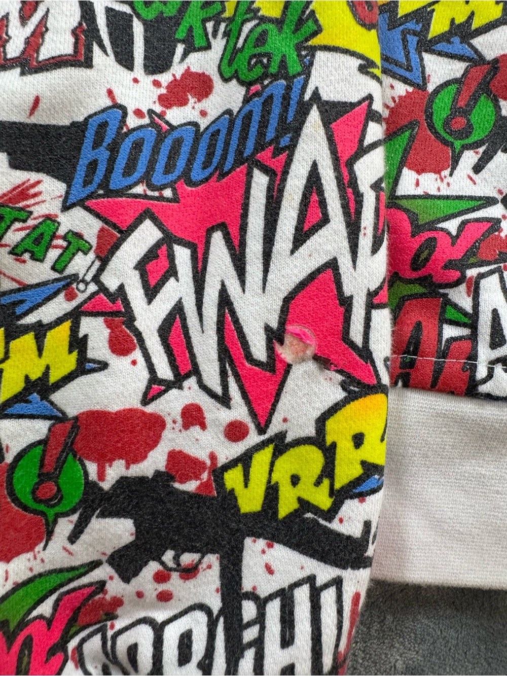 Graphic Comic-Print Hoodie Jacket - Multicolor - Picture 10 of 10